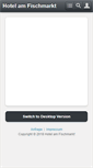 Mobile Screenshot of hotelamfischmarkt.de